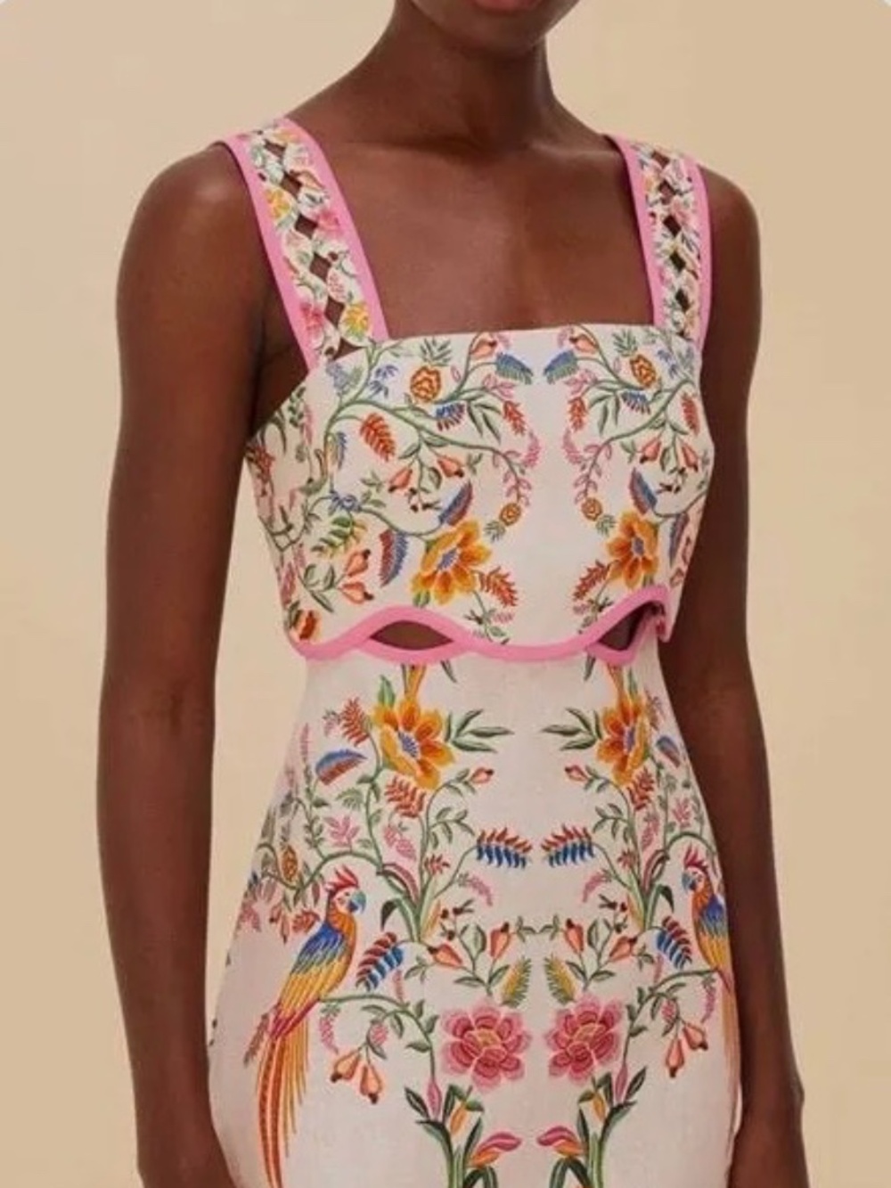 Pink Delicate Forest Mini Dress - Picture 1 of 6